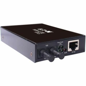 Eaton Tripp Lite Series Hardened Copper to Fiber Media Converter - 10/100 Mbps, RJ45/ST Multimode, -10° to 60°C, 2 km (1.2 mi.), TAA