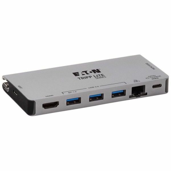 Eaton Tripp Lite Series USB-C Dock - 4K HDMI, USB 3.x (5Gbps), USB-A/C Hub Ports, GbE, Memory Card, 100W PD Charging, Detachable Cord - Image 8
