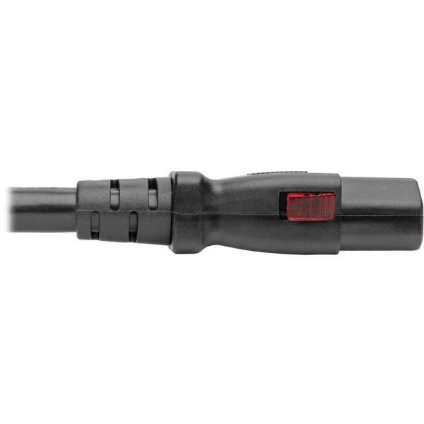 Eaton Tripp Lite Series Computer Power Cord, NEMA 5-15P to Locking C13 - Heavy-Duty, 15A, 125V, 14 AWG, 2 ft. (0.61 m), Black - Image 3