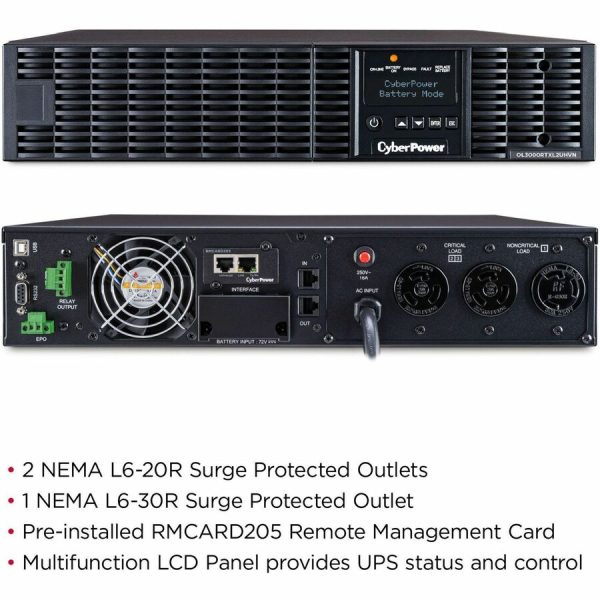 CyberPower OL3000RTXL2UHVN Smart App Online UPS Systems - Image 2