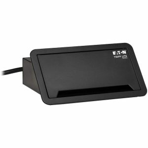 Eaton Tripp Lite Series Power It! 2-Outlet In-Desk Power and Charging Dock - 4x USB-A, USB-B, HDMI, RJ11, RJ45, 10 ft. Cord, Antimicrobial Protection, Black