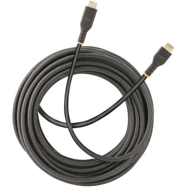 StarTech.com 10m (30ft) Active HDMI Cable, HDMI 2.0 4K 60Hz UHD, Rugged HDMI Cord w/ Aramid Fiber, Heavy-Duty High Speed HDMI 2.0 Cable - Image 6