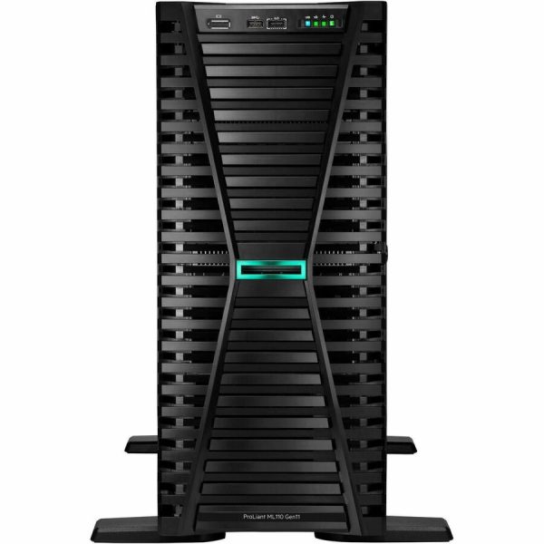 HPE SMART CHOICE ProLiant ML110 G11 4.5U Tower Server - 1 x Intel Xeon Silver 4514Y 2 GHz - 64 GB RAM - 1.92 TB SSD - (2 x 960GB) SSD Configuration - Serial ATA, Serial Attached SCSI (SAS) Controller - Image 7