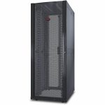 [TAA, BAA_COTS] APC NetShelter SX, Networking Rack Enclosure, 42U, Black, 1991H x 750W x 1070D mm with Casters, Feet, Vertical Cable Managers, Side Panels