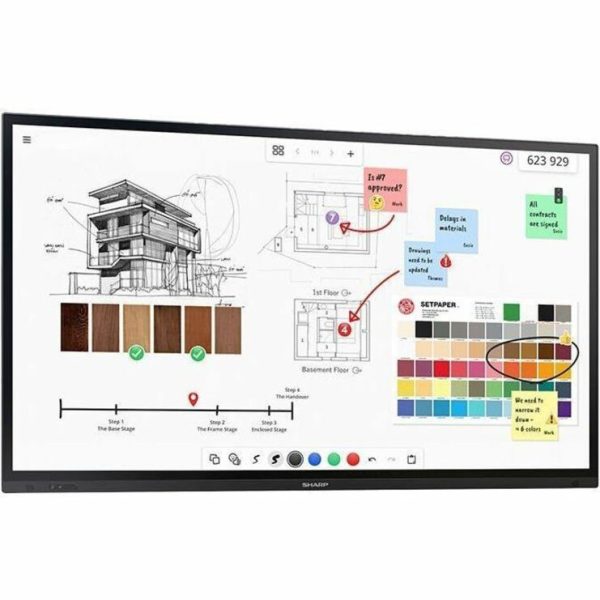 Sharp 65" Class Aquos Board - Image 2