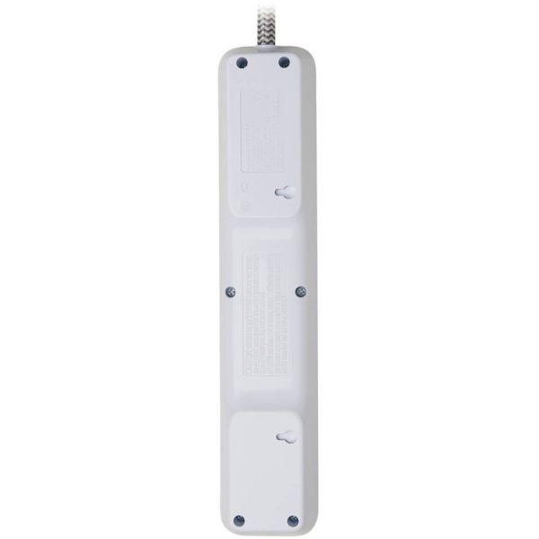 Eaton Tripp Lite Series 7-Outlet Surge Protector - 6 on strip/1 in detachable plug, 2 USB Ports (2.4A Shared), Detachable Charger Plug, 6 ft. Cord, 5-15P Plug, 900 Joules, White - Image 9