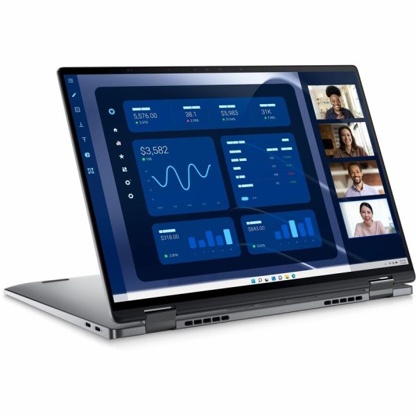 Dell Latitude 9000 9450 14" Touchscreen Convertible 2 in 1 Notebook - QHD+ - Intel Core Ultra 7 165U - vPro Technology - Intel Evo Platform - 16 GB - 256 GB SSD - English (US) Keyboard - Magnetite - Image 4