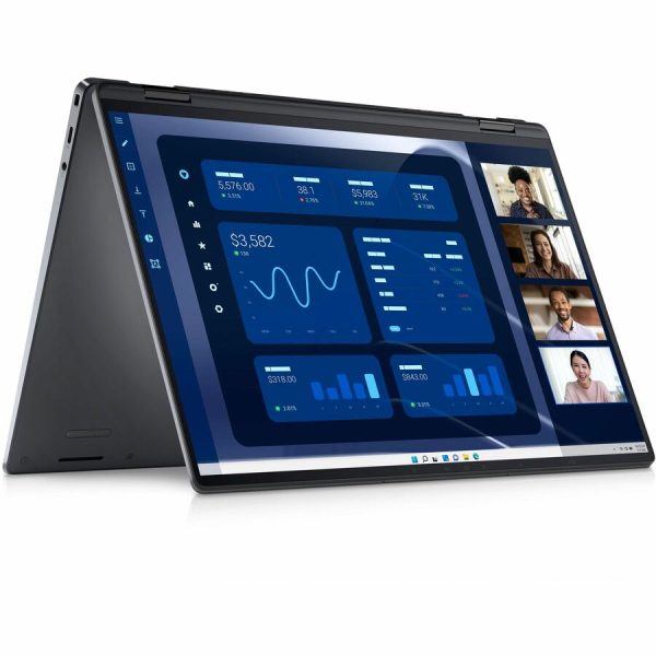Dell Latitude 9000 9450 14" Touchscreen Convertible 2 in 1 Notebook - QHD+ - Intel Core Ultra 7 165U - vPro Technology - Intel Evo Platform - 16 GB - 256 GB SSD - English (US) Keyboard - Magnetite - Image 6