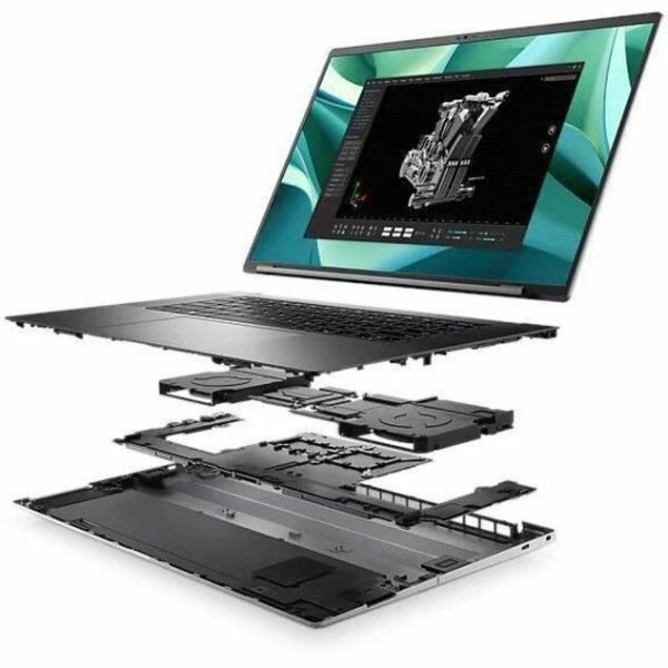 Dell Precision 5000 5690 16" Mobile Workstation - Full HD Plus - Intel Core Ultra 7 165H - vPro Technology - Intel Evo Platform - 32 GB - 512 GB SSD - English (US) Keyboard - Anodized Titan Gray - Image 7