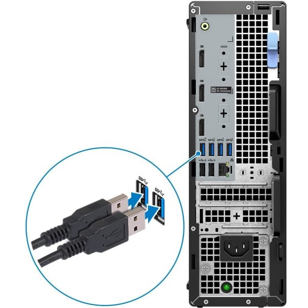 Dell Precision 3000 3460 Workstation - Core i7 14th Gen i7-14700 - vPro Technology - 32 GB - 512 GB SSD - Small Form Factor - Black - Image 8