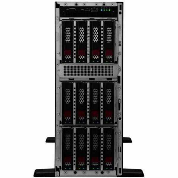 HPE SMART CHOICE ProLiant ML350 G11 4U Tower Server - 1 x Intel Xeon Gold 5416S 2 GHz - 64 GB RAM - 960 GB SSD - (2 x 480GB) SSD Configuration - Serial Attached SCSI (SAS), Serial ATA Controller - Image 2