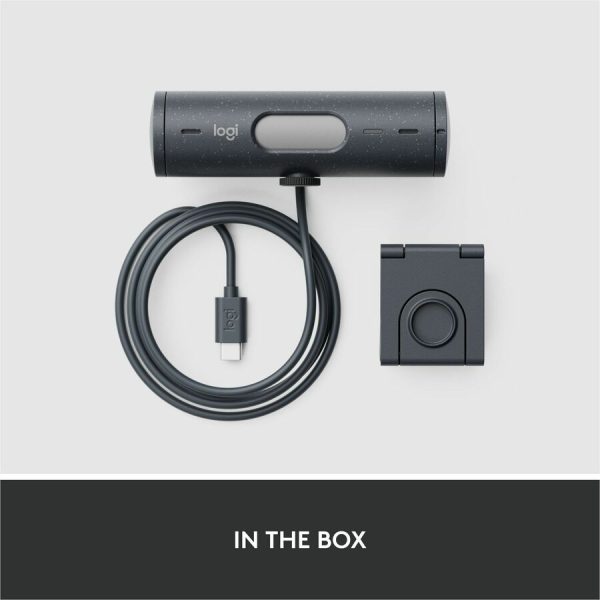 Logitech Brio 500 Full HD webcam, auto framing, noise-reducing mics, privacy shutter, streaming & video calling, Graphite - Image 10