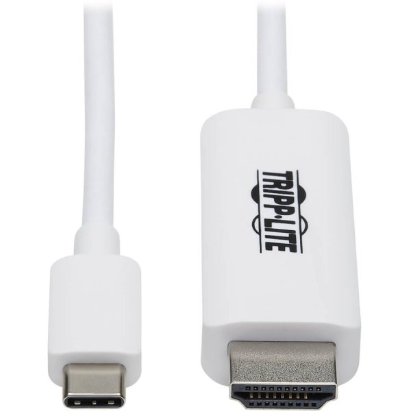 Eaton Tripp Lite Series USB-C to HDMI Adapter Cable (M/M), 4K, 4:4:4, Thunderbolt 3 Compatible, White, 6 ft. (1.8 m)