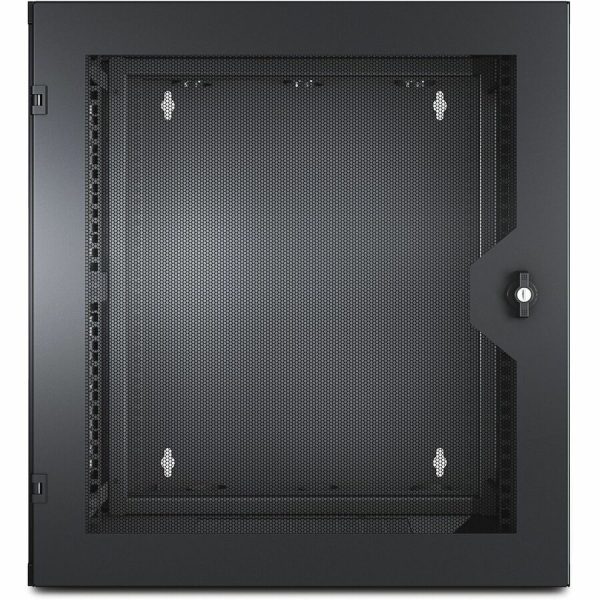 APC by Schneider Electric NetShelter WX 13U w/Threaded Hole Vertical Mounting Rail Vented Front Door Black - Image 2