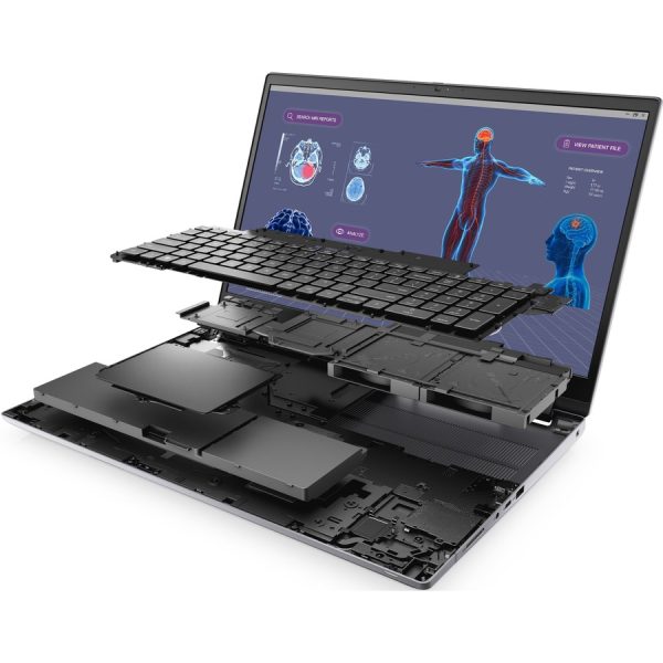 Dell Precision 7000 7780 17" Mobile Workstation - Full HD - Intel Core i9 13th Gen i9-13950HX - vPro Technology - 64 GB - 1 TB SSD - English (US) Keyboard - Aluminum Titan Gray - Image 2