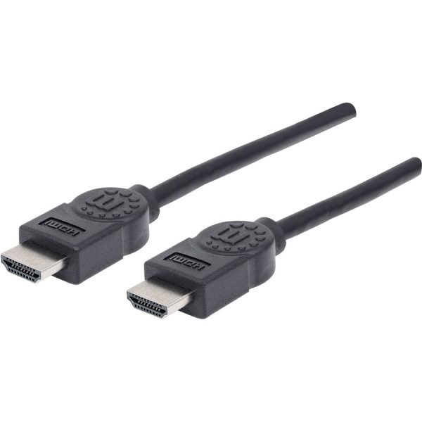 Manhattan HDMI Male to Male High Speed Shielded Cable, 6', Black - Image 3