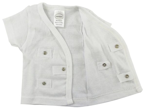 White Side Snap Short Sleeve Shirt - 3 Pack 075nb - Image 2