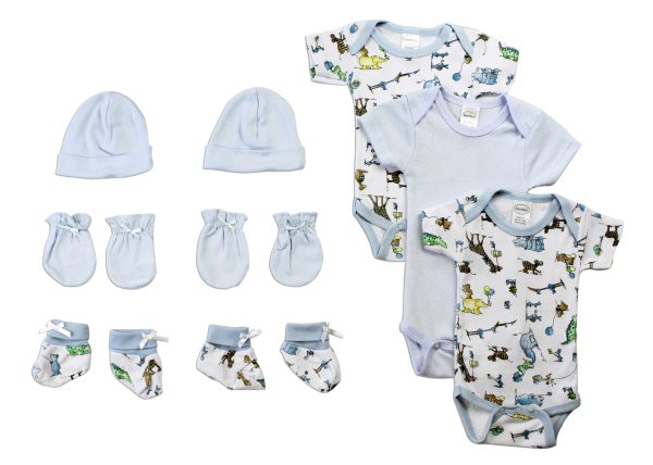 Newborn Baby Boys 5 Pc  Baby Shower Gift Set Ls_0075 - Image 2