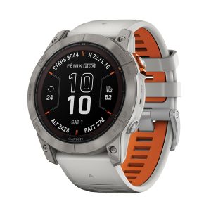 Garmin 010-02778-14 fenix 7X Pro Sapphire Solar Edition Smartwatch (Fog Gray)