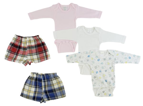 Infant Girls Long Sleeve Onezies And Boxer Shorts Cs_0222nb - Image 2