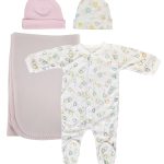 Girls Newborn Baby 4 Pc  Sets Nc_0956l
