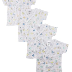 Infant Side Snap Short Sleeve Shirt - 4 Pack Nc_0205s