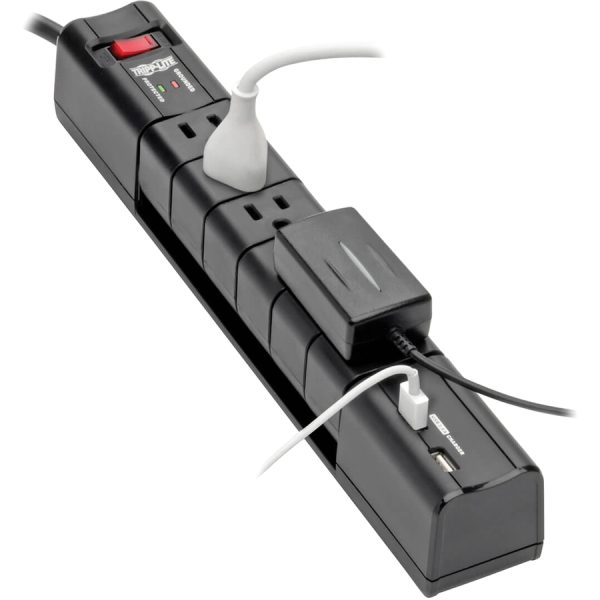 Eaton Tripp Lite Series Protect It! Surge Protector with 6 Rotatable Outlets, 8 ft. (2.43 m) Cord, 1080 Joules, 2xUSB Charging ports (3.4A) - Image 4