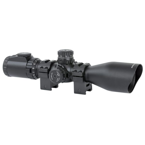UTG 3-12X44 SWAT CMPCT MDOT W/RINGS - Image 2