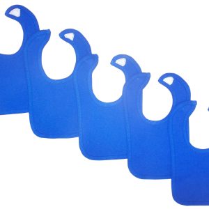 Blue Baby Bibs (pack Of 5) Ls_0170