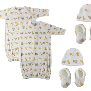 Unisex Newborn Baby 6 Piece Gown Set Nc_0767