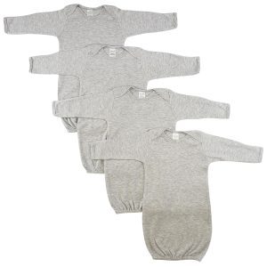 Newborn Baby 4 Piece Gown Set Ls_0678