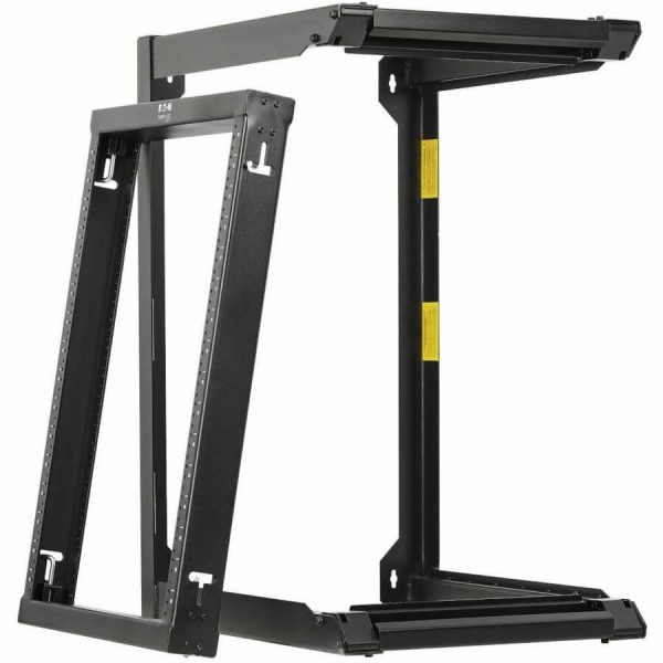 Eaton Tripp Lite Series SmartRack 16U Wall-Mount 2-Post Open Frame Rack, Hinged Front, Heavy Duty - Image 4