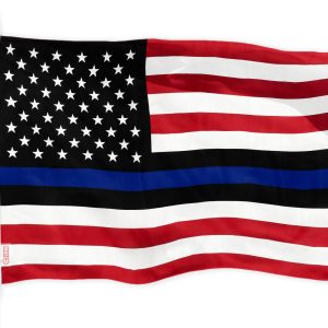 Blue Lives Matter Flag 150D Printed Polyester 3x5 Ft