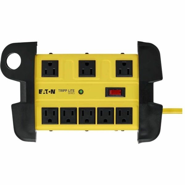 Eaton Tripp Lite Series Protect It! 8-Outlet Industrial Safety Surge Protector, 25 ft. Cord, 3900 Joules, Cord Wrap, Hang Holes - Image 3
