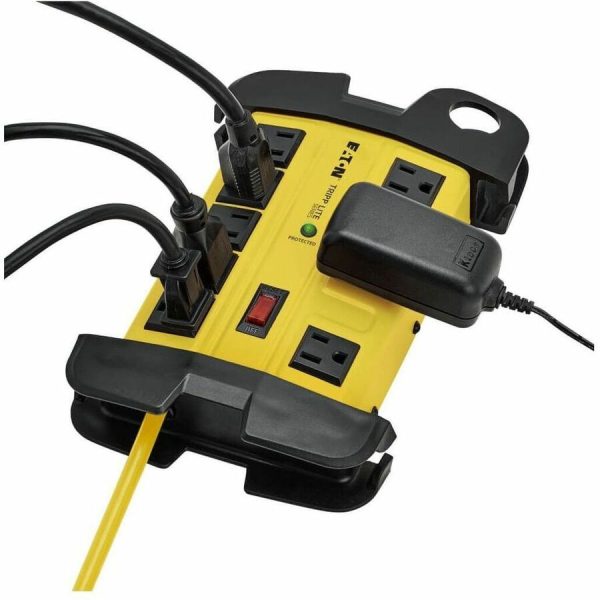 Eaton Tripp Lite Series Protect It! 8-Outlet Industrial Safety Surge Protector, 25 ft. Cord, 3900 Joules, Cord Wrap, Hang Holes - Image 8