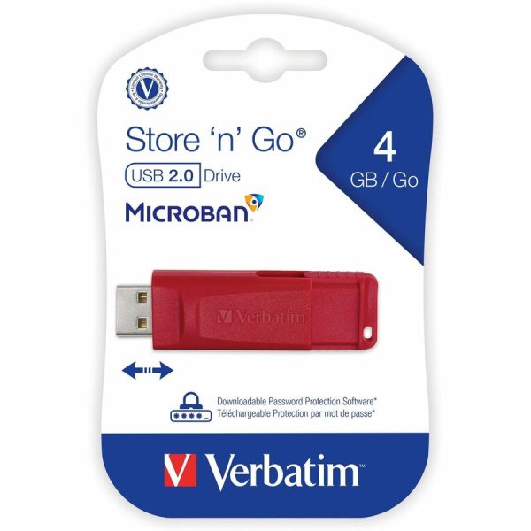 4GB Store 'n' Go® USB Flash Drive - Red - Image 2