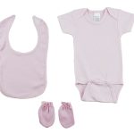 Pink 3 Piece Baby Clothes Set Cs_0178