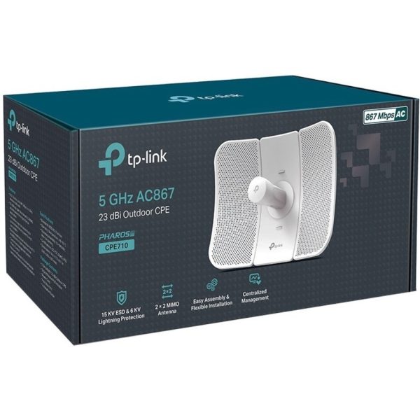 TP-Link CPE710 - 5GHz AC867 Long Range Outdoor CPE for PtP and PtMP Transmission - Image 3
