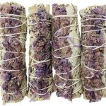 Bholi Sage Plus Sage Smudge Kit for Cleansing Negative Energy Lavender with White Sage Smudge Sticks Pack of 4
