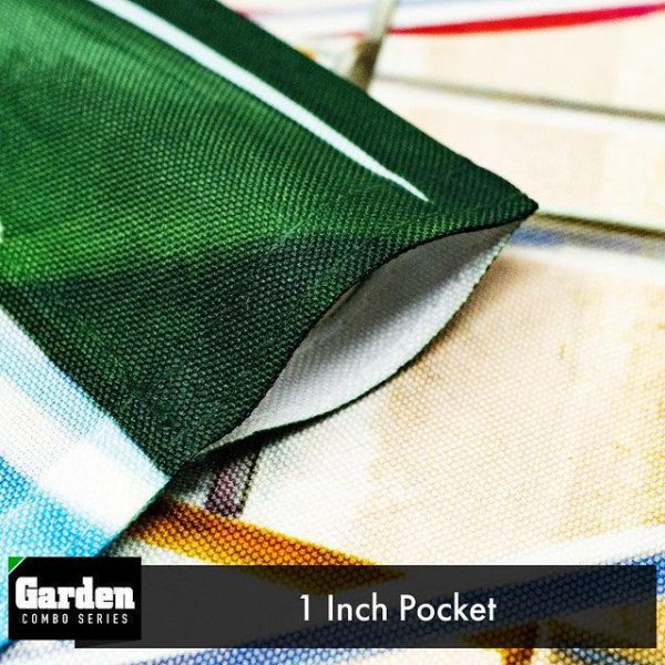 G128 Combo Pack: Garden Flag Stand Black 36x16 Inch & Garden Flag Beach Summer with Chairs Umbrella 12x18 Inch - Image 4