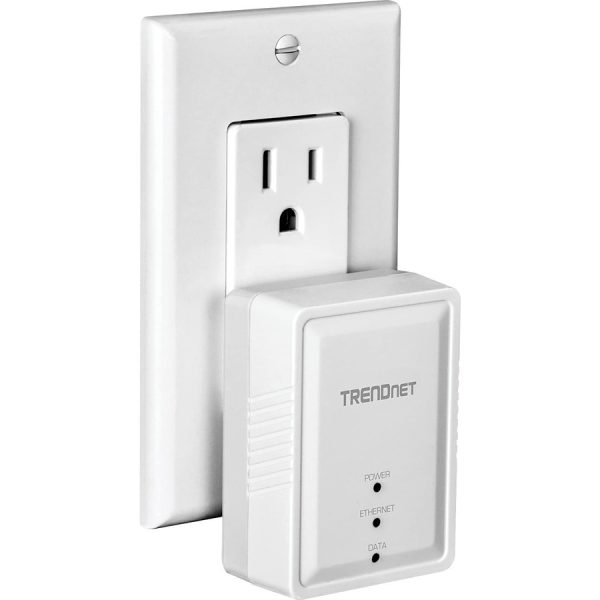 TRENDnet Powerline 500 AV Nano Adapter Kit, Includes 2 x TPL-406E Adapters, Cross Compatible With Powerline 600-500-200, Windows 10, 8.1, 8, 7, Vista, XP, Plug & Play Install, White, TPL-406E2K - Image 2