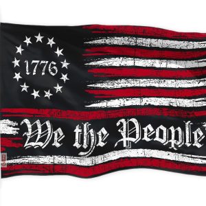 G128 We the People American Flag | 3x5 Ft | LiteWeave Pro Series Printed 150D Polyester | Historical Flag, Indoor/Outdoor, Vibrant Colors, Brass Grommets, Thicker and More Durable Than 100D 75D Poly