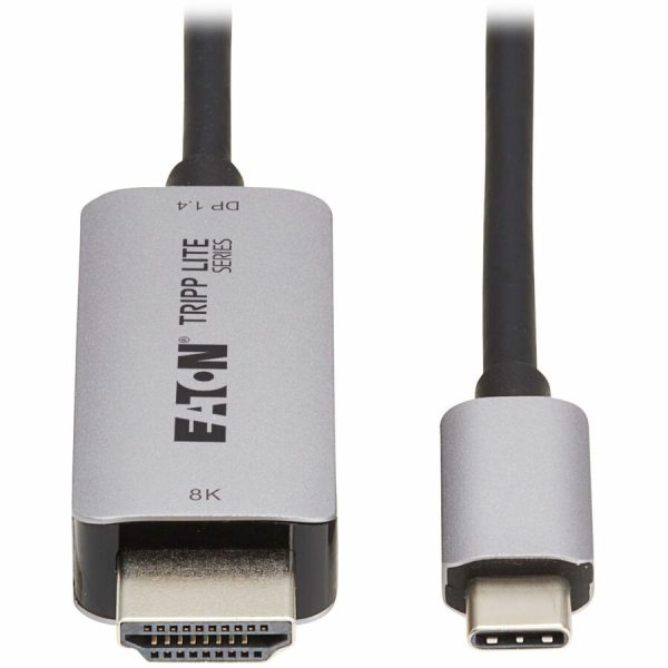 Eaton Tripp Lite Series USB-C to HDMI Active Adapter Cable (M/M) - 8K 60 Hz, 4K 144 Hz, HDR, 4:4:4, HDCP 2.3, Black, 3 ft. (0.9 m) - Image 2