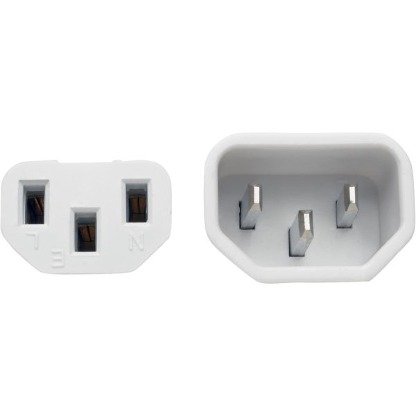 Eaton Tripp Lite Series PDU Power Cord, C13 to C14 - 10A, 250V, 18 AWG, 3 ft. (0.91 m), White - Image 3