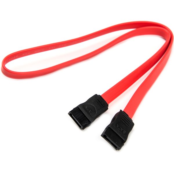 Rocstor Premium 18in SATA Serial ATA Cable - SATA - 18in - 1 x Female SATA - 1 x Female SATA - Red - Image 3