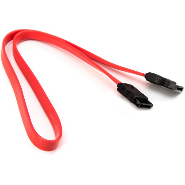 Rocstor Premium 18in SATA Serial ATA Cable - SATA - 18in - 1 x Female SATA - 1 x Female SATA - Red - Image 4