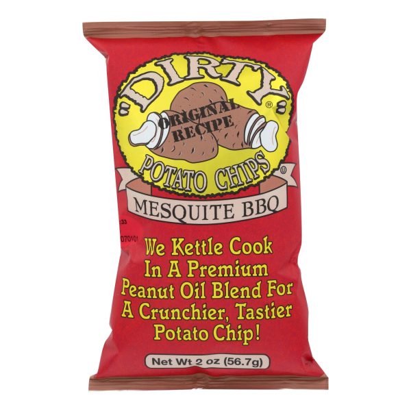 Dirty Chips - Potato Chips - Mesquite BBQ - Case of 25 - 2 oz. - Image 3