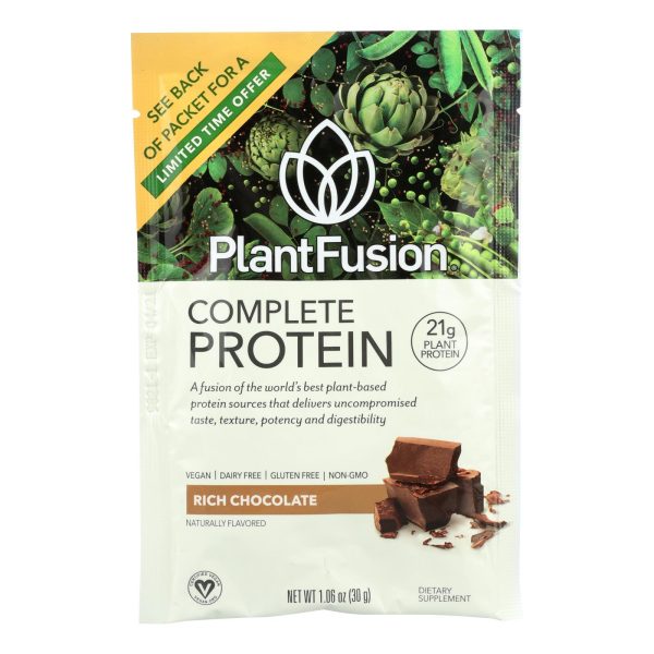 Plantfusion - Complete Protein - Chocolate - Case of 12 - 30 Grams - Image 3