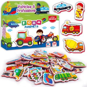 34 Foam Fridge Magnets for Toddlers 1 3 – Large Toddler Magnets – Fridge Magnets for Kids Refrigerator Magnets for Kids – Baby Magnets Magnets for Kids on Fridge