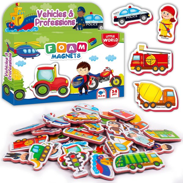 34 Foam Fridge Magnets for Toddlers 1 3 – Large Toddler Magnets – Fridge Magnets for Kids   Refrigerator Magnets for Kids – Baby Magnets   Magnets for Kids on Fridge